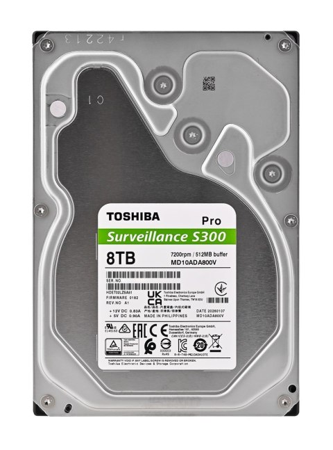 HDD Toshiba S300 Pro 8TB 3,5" SATA MD10ADA800V