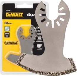 DEWALT Brzeszczot do multinarzędzia diamentowy 75 x 60 mm, szerokość cięcia 2,4 mm