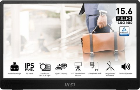 Monitor MSI PRO MP161 E2U (15.6" /IPS /60Hz /1920 x 1080 /Czarny)