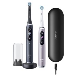 Oral-B iO 80363731 szczoteczka elektryczna Dorosły Obrotowo-pulsacyjna szczoteczka do zębów Czarny, Srebrny
