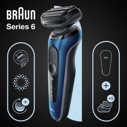 Braun Series 6 61-B1500s Golarka foliowa Przycinarka Niebieski
