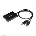 CLUB3D CAC-1010-A adapter kablowy 0,6 m DisplayPort DVI-D + USB Czarny
