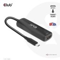 CLUB3D CAC-1588 adapter kablowy 0,17 m USB Type-C HDMI Czarny