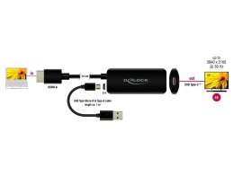 DeLOCK Adapter HDMI-A męski > USB Type-C żeński czarny