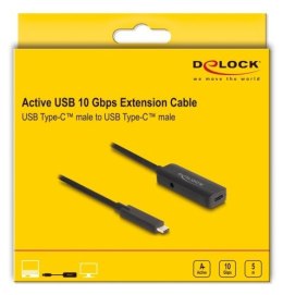 DeLOCK 80028 kabel USB USB 3.2 Gen 2 (3.1 Gen 2) 5 m USB C Czarny