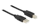 DeLOCK 20m, USB2.0-A - USB2.0-B kabel USB USB A USB B Czarny