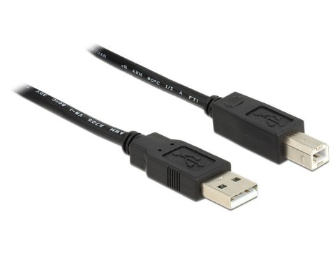 DeLOCK 20m, USB2.0-A - USB2.0-B kabel USB USB A USB B Czarny