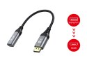 Equip 133446 adapter kablowy 0,15 m DisplayPort HDMI Czarny, Szary