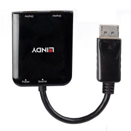 Lindy 38430 huby i koncentratory DisplayPort 21600 Mbit/s Czarny