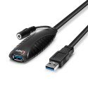 Lindy 43156 kabel USB USB 3.2 Gen 1 (3.1 Gen 1) 10 m USB A Czarny