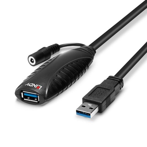 Lindy 43156 kabel USB USB 3.2 Gen 1 (3.1 Gen 1) 10 m USB A Czarny