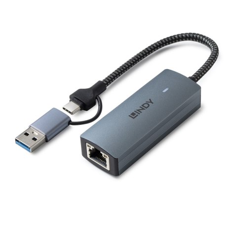 Lindy 43415 huby i koncentratory USB 3.2 Gen 2 (3.1 Gen 2) Type-C 5000 Mbit/s Szary