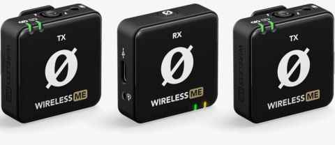 RODE Wireless ME Dual - kompaktowy bezprzewodowy system mikrofonowy z dwoma nadajnikami do nagrywania dwukanałowego