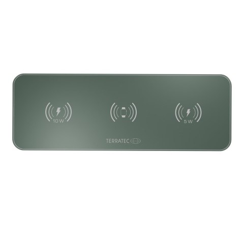 Terratec ChargeAIR All Słuchawki, Zestaw słuchawkowy, Smartfon, Smartwatch Zielony Bezprzewodowe ładowanie Szybkie ładowanie Wew