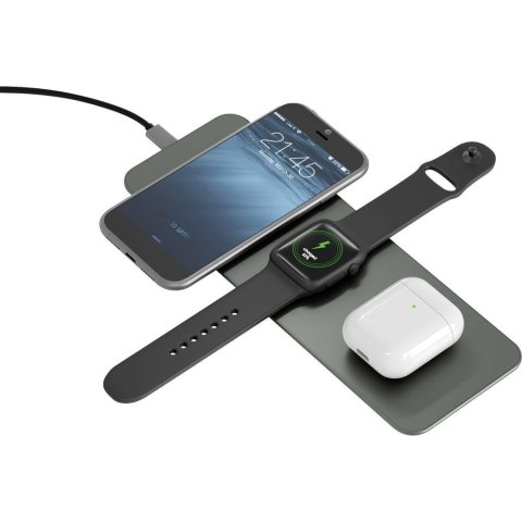 Terratec ChargeAIR All Słuchawki, Zestaw słuchawkowy, Smartfon, Smartwatch Zielony Bezprzewodowe ładowanie Szybkie ładowanie Wew