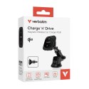 Verbatim Charge 'n' Drive Qi2 RGB Smartfon Czarny USB Bezprzewodowe ładowanie Szybkie ładowanie Automatyczna
