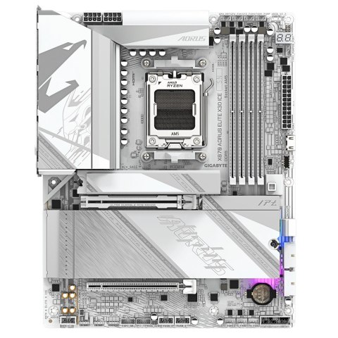 GIGABYTE X870 AORUS ELITE X3D ICE AMD X870 Gniazdo AM5 ATX