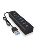 ICY BOX IB-HUB1700-U3 USB 3.2 Gen 1 (3.1 Gen 1) Type-A 5000 Mbit/s Czarny