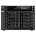 NAS Asustor AS6810T; Tower; 10x (3.5" SATA HDD/ 2.5" SSD); AMD Ryzen Embedded V3C14; 16G ECC DDR5 SODIMM (max. 64GB), 2x 10GbE, 