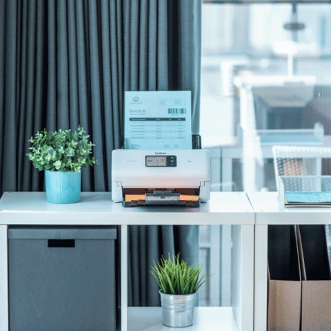 Brother ADS-4550W skaner Skaner ADF 600 x 600 DPI Czarny, Biały