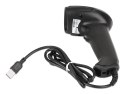 Manhattan 153997 czytnik kodów kreskowych Ręczny czytnik kodów kreskowych 1D/2D LED Czarny