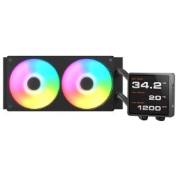 COUGAR CGR-PSDVPRGB-B-240 Procesor Chłodnica cieczy all-in-one 12 cm Czarny