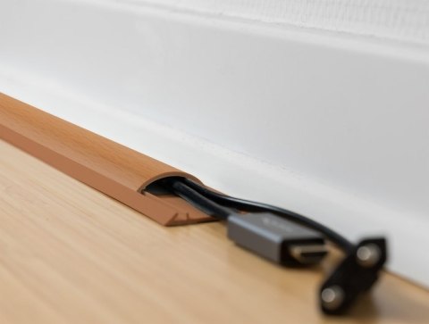 DeLOCK Samoprzylepna listwa kablowa 50 x 13 mm - długość 1 m, wygląd drewna