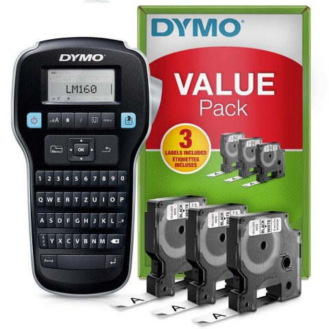 DYMO LabelManager 160 Valuepack drukarka etykiet Termotransferowy 160 x 160 DPI 12 mm/s D1 QWERTZ