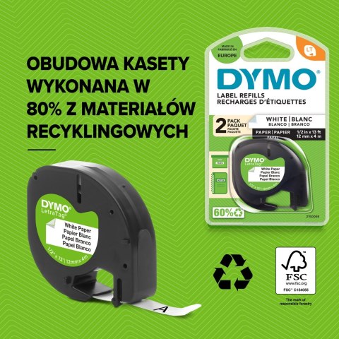 DYMO LetraTag LT-100H + Tape drukarka etykiet 160 x 160 DPI 6,8 mm/s ABC
