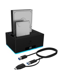 ICY BOX IB-127CL-U3 USB 3.2 Gen 1 (3.1 Gen 1) Type-B Czarny