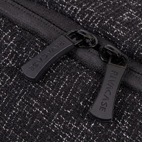 Plecak na laptop 15,6", RIVACASE Anvik, 15L, czarny, z materiału wodoodpornego, kieszenie na tablet 10,5", smartfon, dokumenty, 