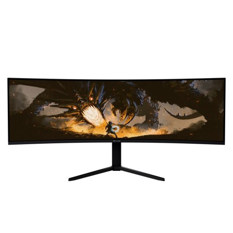 Arozzi Nova 49" Curved monitor komputerowy 124,5 cm (49") 5120 x 1440 px Dual QHD LED Czarny