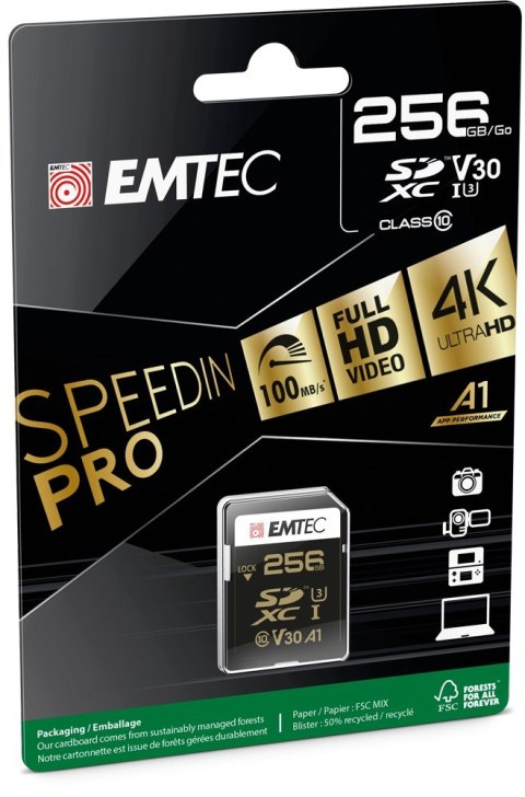 Emtec ECMSD256GXC10SP pamięć flash 256 GB SDXC UHS-I Klasa 10