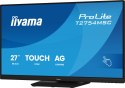 Iiyama ProLite T2754MSC-B2AG monitor komputerowy 68,6 cm (27") 1920 x 1080 px Full HD LED Ekran dotykowy Przeznaczony dla wielu 