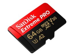 Karta pamięci MicroSDXC SanDisk EXTREME PRO 64GB 200/90 MB/s A2 C10 V30 UHS-I U3