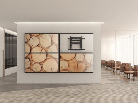 Equip 650352 uchwyt / stojak do monitorów 177,8 cm (70") Ściana Czarny