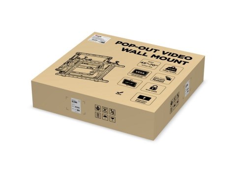 Equip 650352 uchwyt / stojak do monitorów 177,8 cm (70") Ściana Czarny