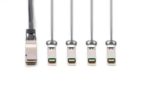 Digitus Kabel bezpośrednio podłączany 40G QSFP+ do 4 x SFP+ 2 m