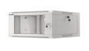 Lanberg Szafa instalacyjna RACK wisząca 19 cali 4U 600 szara WFFA-5604-10S