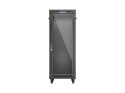 Lanberg Szafa instalacyjna rack stojąca 19 cali 32U 600x1000 drzwi przeszklone LCD czarna (Flat pack)