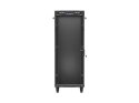 Lanberg Szafa instalacyjna rack stojąca 19 cali 32U 600x1000 drzwi przeszklone LCD czarna (Flat pack)