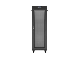 Lanberg Szafa instalacyjna rack stojąca 19 cali 37U 600x600 drzwi perforowane LCD czarna (Flat pack)