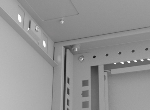 Lanberg Szafa instalacyjna rack wisząca 19" 4U 540x350 szara drzwi przeszklone (flat pack)