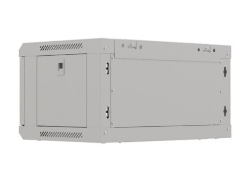 Lanberg Szafa instalacyjna rack wisząca 19" 4U 540x350 szara drzwi przeszklone (flat pack)