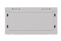 Lanberg Szafa instalacyjna rack wisząca 19" 4U 540x350 szara drzwi przeszklone (flat pack)