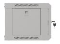 Lanberg Szafa instalacyjna rack wisząca 19" 4U 540x350 szara drzwi przeszklone (flat pack)