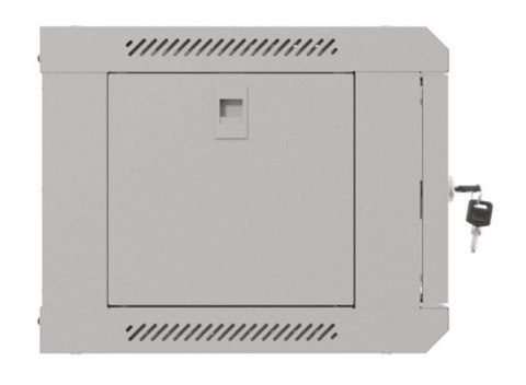 Lanberg Szafa instalacyjna rack wisząca 19" 4U 540x350 szara drzwi przeszklone (flat pack)