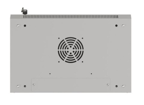Lanberg Szafa instalacyjna rack wisząca 19" 4U 540x350 szara drzwi przeszklone (flat pack)