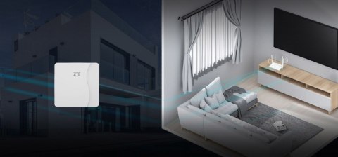 ZTE Zestaw router MESH WiFi5 Z1200 + antena MF258 ODU