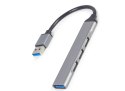 Gembird HUB USB 4-Porty (USB3 x 1, USB2 x 3), srebrny